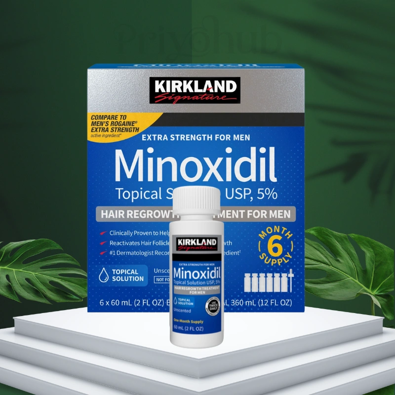 6 Months Supply - Original Kirkland Minoxidil 5% Topical Solution